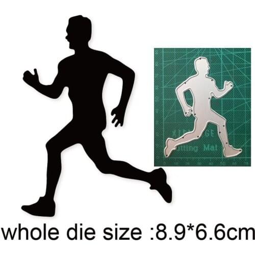 Running Man dies New 2021 Metal Cutting Dies for DIY Scrapbooking Paper and Card Making Decorative Embossing Die Cut Craft dies