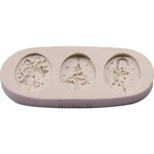 Christmas Tree Bells Crutch Silicone Resin Molds XMAS Moulds Tools Pendant Jewelry for Making Gift Party Decoration