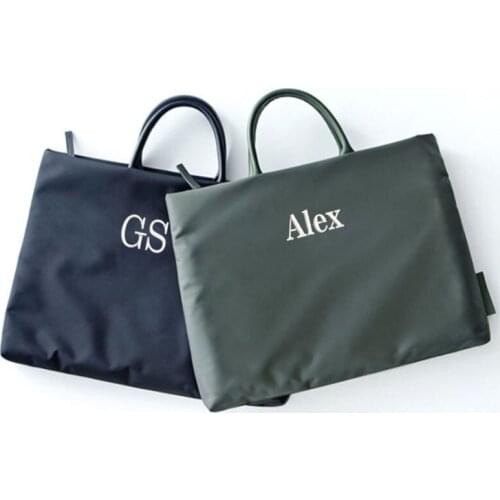 Embroidery Personalized Laptop Bag 13 14 15 inch Notebook Bag Compute Waterproofr Shoulder Handbag custom name