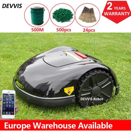 Smartphone APP Contorl robot tosaerba robot grass trimmer E1600T With 13.2AH Li-ion Battery+500m wire+500pcs pegs+24pcs Blade