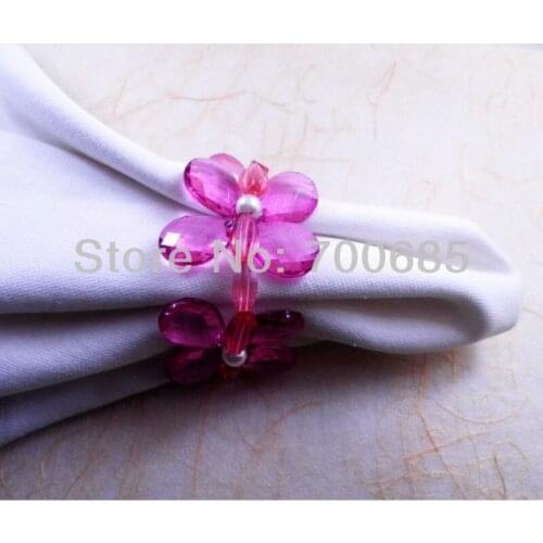 Beaded wedding napkin ring, napkin holder, decoration napkin ring holiday decoration napkin ring