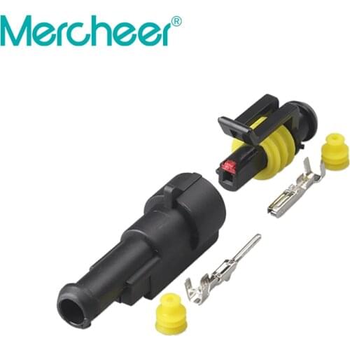 2 pin 1/2/3/4/5/6 pins Way AMP Super seal Waterproof Electrical Wire Connector Plug for car waterproof connector