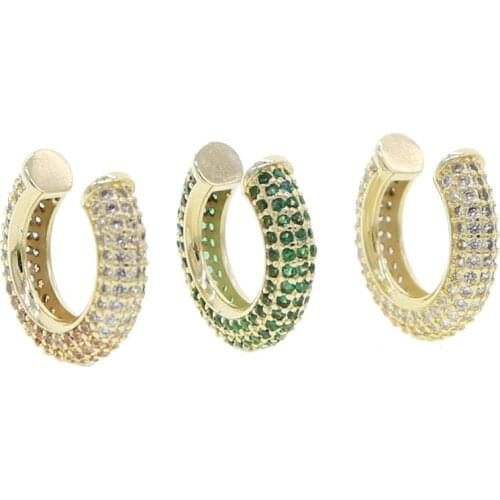 Ear Cuff Gold color round Non-Piercing Ear Clips Fake Cartilage Earring Jewelry For Women Men