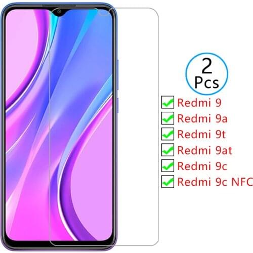 Protective tempered glass on redmi 9at 9t 9a 9 9c nfc screen protector for xiaomi readmi 9 a t at c a9 c9 t9 at9 film redmi9at