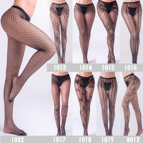 Sexy Stockings Pantyhose Hollow Lace Womens Pantyhose Jacquard Sexy Stockings Nylon Stockings Seamless Fishnet Ladies Pantyhose