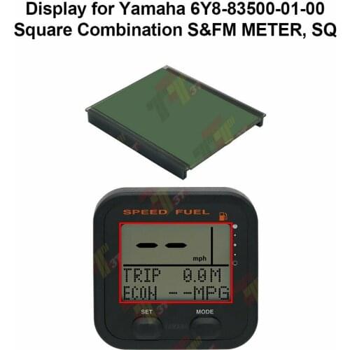 LCD Display for Yamaha 6Y8-83500-01-00 Square Combination S&FM METER, SQ
