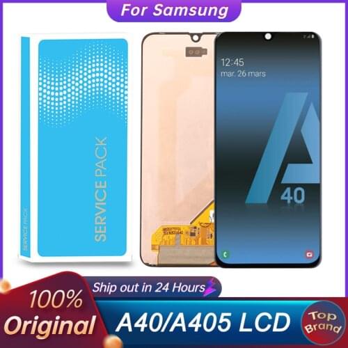 Super AMOLED LCD For Samsung A40 2019 A405F A405FN/DS A405F/DS LCD Display Touch Screen Digitizer A405 Replacement Repair Parts