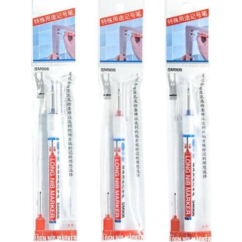 1PC 20mm Long Head Marker Pen Multi-functional Depth Markers For Home Bathroom Decoration, Woodworking, Automobile Manufacturing