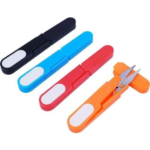 1Pcs Stainless Steel Fish Use Scissors Portable Accessories Folding Fishing Line Cut Clipper Fishing tool Scissor Pesca Tackle