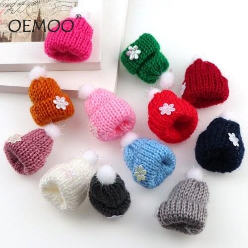 10pcs Felt Christmas hat Balls Multicolors Flocking Ball Wool Balls For Diy 30*45mm Garland Home Decoration Wool Ball F