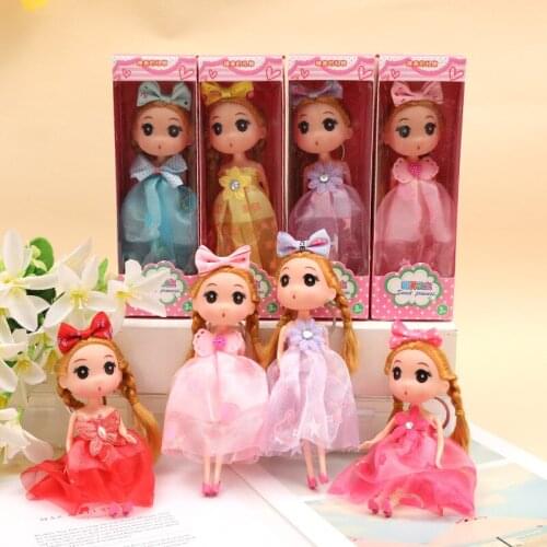 18cm Girl Princess Bag Pendant Doll Toy Surprise Boxed Gift Girl Bjd Doll Toys for Girls Keychain dolls
