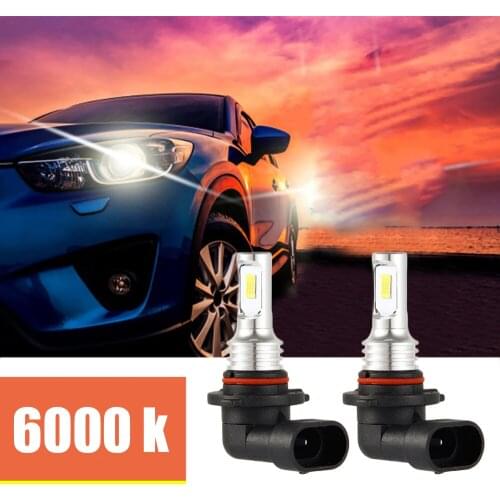 9005-2pcsLed H4 H7 H11 9005 HB3 9006 HB4 Car CSP LED Fog Headlight Bulbs 6000K White Auto Fog Lamp Day Running Light