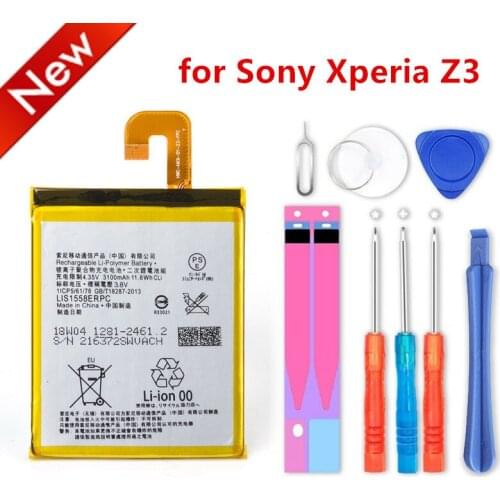 3100mAh LIS1558ERPC Mobile Phone Battery use for Sony Xperia Z3 L55T L55U D6653 D6603 D6633 D5803 D5833 D6616 D6708 battery