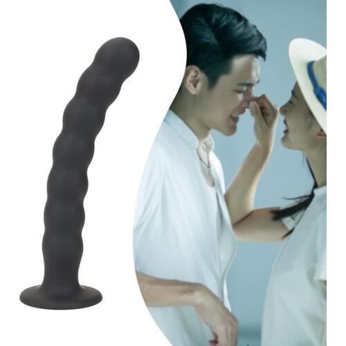 Anal Plug Prostate Massager Sex Products Vaginal Stimulator With Strong Sucker Silicone Bead Dildo Sex Toys for Man and Woman