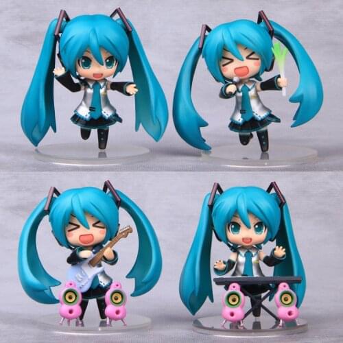 Anime Model Kawaii Hatsune Miku Action Figures Ornaments Guitar Onion Niang Pvc Figure Model Toys Girl Birthday Gift Ornaments