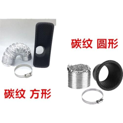 Car Auto Front Bumper Turbo Air Intake Pipe Turbine Inlet Pipe Air Funnel Kit Car Air Intake Aluminum Pipe Air filter