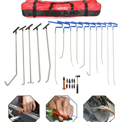 Tools New Quality Hooks Rods Paintless Dent Removal Car Repair Kit Tools Door Dent Ding Hail Removal