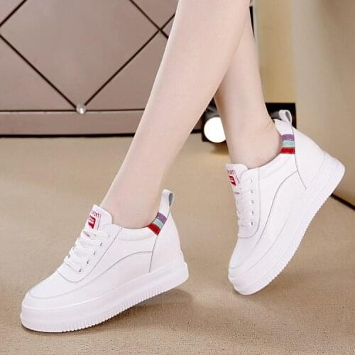 Women Sneakers Casual Shoes Leather Sport Run Shoes White Shoes High Top Ankle Boots Platform Sneaker for Women