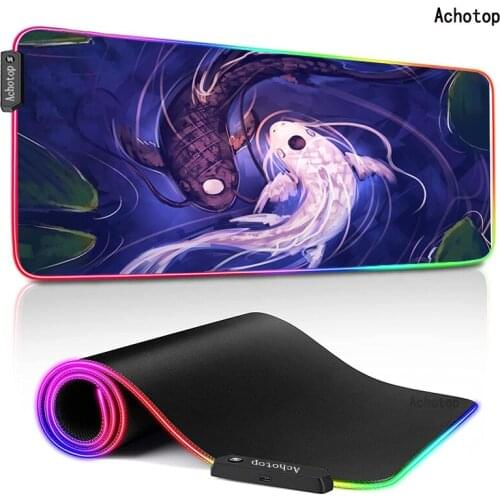 Cool Computer Gaming Mouse Pad Avatar the Last Airbender Large Rubber Mousepad XXL Locking Edge Laptop Notebook Keyboard Mat RGB