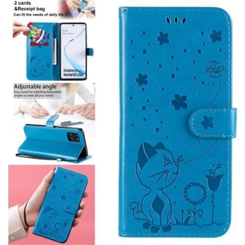 Hot Selling PU Leather Flip Book Phone Bag Cover For Samsung A81 Eye Cases Casa Galaxy accesorios M60S Note 10 Lite Cellular