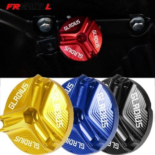 Motorcycle Aluminum CNC Engine Oil Cap Bolt Screw Cover FOR SUZUKI GLADIUS 2009 - 2015 2014 2013 2012 2011 2010