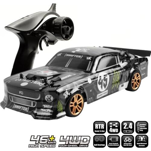 JTY Toys RC Car 4WD 1:18 Scale Stunt Drift Racing Upgrade With Light 46km/h High Speed Radio Remote Control Cars For Children