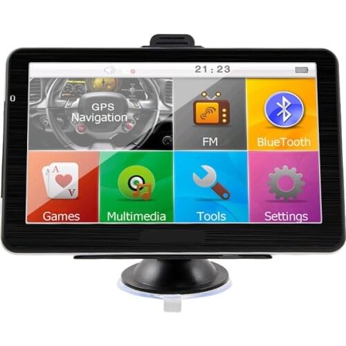 New 7 inch Touch Car GPS Navigation Sat Navigator Bluetooth AV-IN 800mHz CPU 256 RAM 8G ROM 710 free new maps