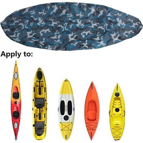 Durable Oxford Fabric Kayak Cover Universal Kayak Cover UV Resistant Waterproof Canoe Boat Storage Cover