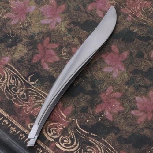 Professional Useful Eyebrow Tweezers Hair Beauty Slanted Stainless Steel Tweezer