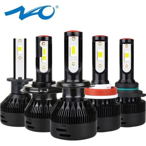NAO h7 h4 LED h1 h11 turbo led HB4 Fog lamp h8 hb3 h13 12V light for car h9 h27 881 880 9004 9006 9005 9007 6000K Auto headlight