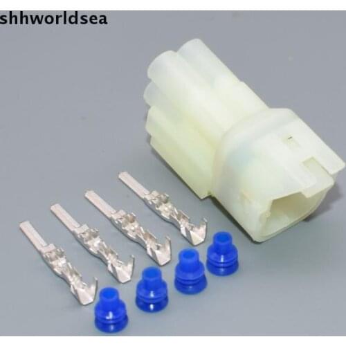 Shhworldsea 10sets 2.2mm 4 pin Car Male Waterproof Electrical EGOS plug,Auto oxygen sensor plug for CAR connector for Suzuki etc