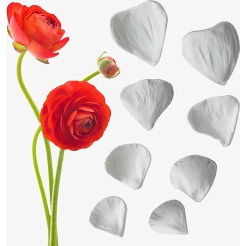 Buttercup & Peony Petals Silicone Fondant Mould Cake Decor Tool Chocolate Gumpaste Mold, Sugarcraft, Bakeware,Kitchen Gadget