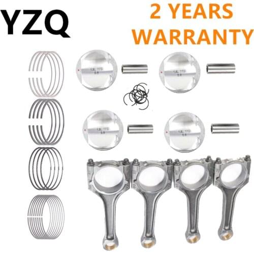 Engine Piston Ring Connect Rod &Piston Set For VW Passat Golf For Audi A3 A4 A5 TT 1.8TFSI 06H 107 103AE 06J198151B 06J198401F