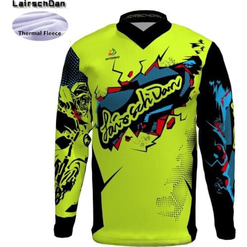 SPTGRVO LairschDan green cycling jersey winter women man long sleeve Downhill jersey thermal motocross mtb bicycle tshirt dh mx