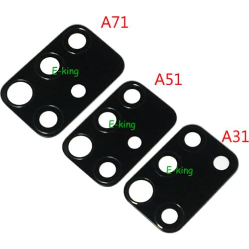 2PCS Rear Back Camera Glass Lens Cover For Samsung A31 A41 A51 A71 A20S A30S A50S M21 M31 with Ahesive Sticker Replacement Parts