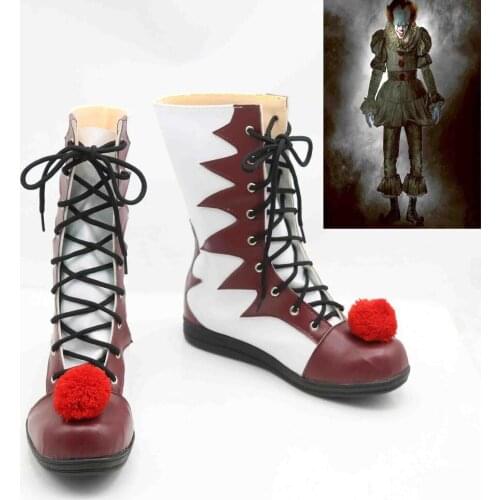 Stephen kings it pennywise Clown pennywise the clown costume Halloween Mens Women Cosplay Costumes Boots Shoes