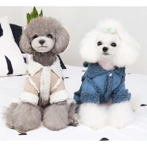 Thicken Pet Clothing Winter Dog Clothes Puppy Outfit Small Dog Jumpsuit Coat Jacket ropa para perro Poodle Pomeranian Schnauzer