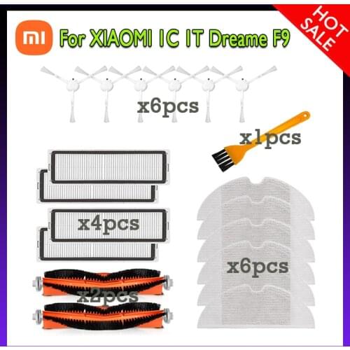 Suitable for Xiaomi Mijia 1C 1T/ Dreame STYTJ01ZHM F9 Hepa filter,main brush,mop,cleaning cloth,robot vacuum cleaner accessories