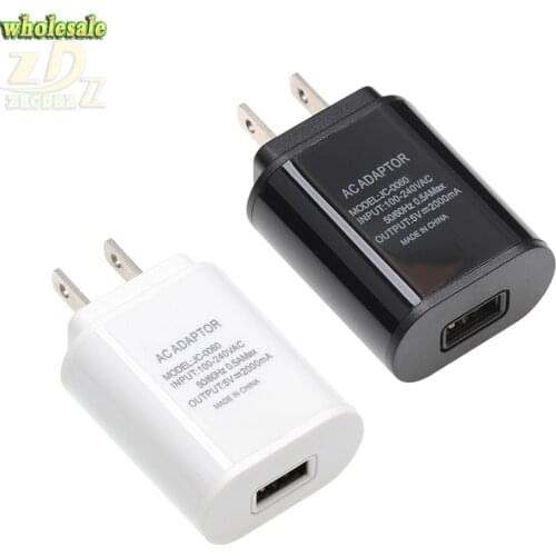 US USA Plug USB Charger 2A Safe Fast Charging USB Adapter Travel Wall Charger for Huawei Kindle HTC for Samsung Xiaomi 30pcs/lot