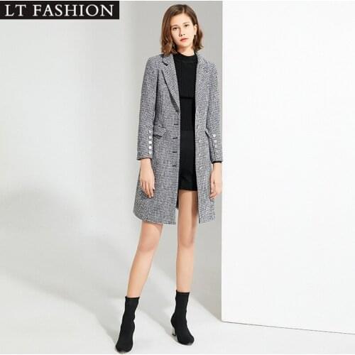 FNOCE 2021 new spring womens coats fashion trends elegant banquet upsacle solid long sleeve slim thick eye catching windbreaker