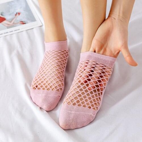 Womens Socks Summer Novelties Mesh Anti-slip Invisible Short Socks Colorful No Show Fashion Cool Lot High Trend Socks For Girls