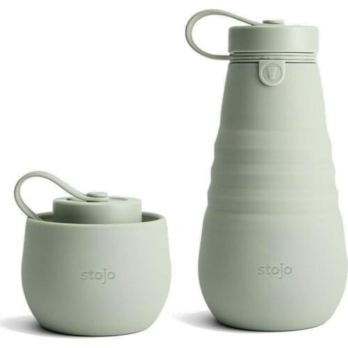 1pcs/Lot 590ml Compressible pocket water bottle folding cup portable outdoor travel cup compression cup telescopic sports cup