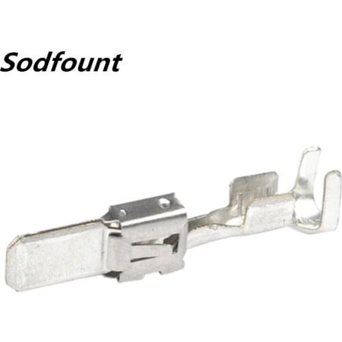 100pcs H62 brass tinned 6.3mm automotive terminal Automotive connector male terminal DJ6116-6.3A