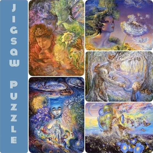 1000 Pieces Wooden Jigsaw Puzzle Toy of Natural Healing Flowers Painting DIY Personal Customized Puzzle