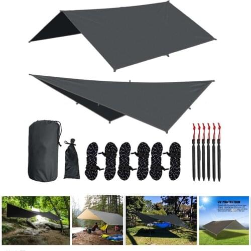 3Mx3M Ultralight Sun Shelter Camping Waterproof Awning Tarp Tent Hammock Rain Fly Camping Sunshade UV Resistant Coating