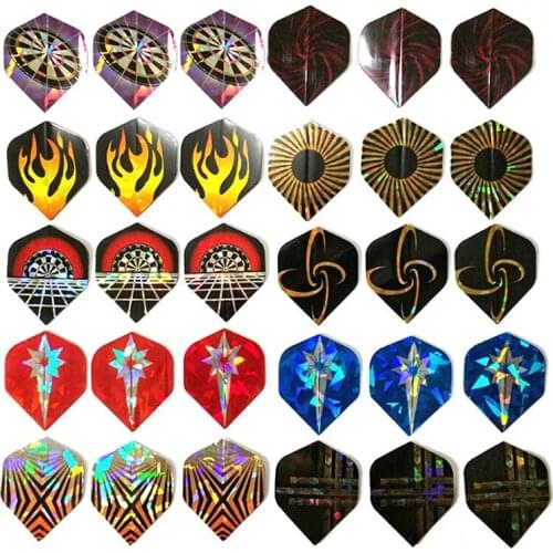 30Pcs/set Dart Flights Set Multiple Styles Colorful PET Darts Flights Professional Darts Newly Dart Accessories