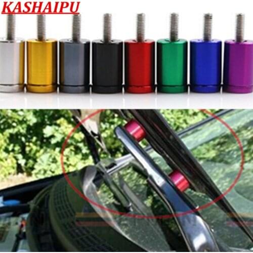 4x 6MM Aluminum Auto Car Racing Hood Vent Spacer Riser Kit For Cars Suv Turbo/Engine/Motor Swap