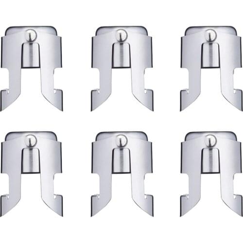 6PCS Stainless Steel Champagne Wine Bottle Stopper Portable Sealer Bar Stopper Wine Stopper Sparkling Wine Champagne Cap