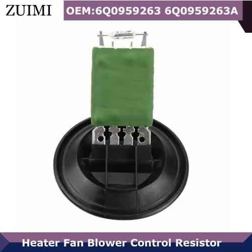 6Q0959263 6Q0959263A Car Heater Fan Blower Control Resistor For Audi A1 A2 VW POLO Skoda Fabia Automobiles Car Accessories