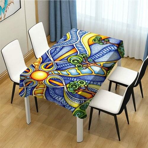 Abstract Image Design Decoration Tablecloth For Kitchen Dining Party Picnic Indoor Outdoor